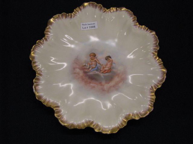 Appraisal: Limoges Porcelain Plate Cherub Decor