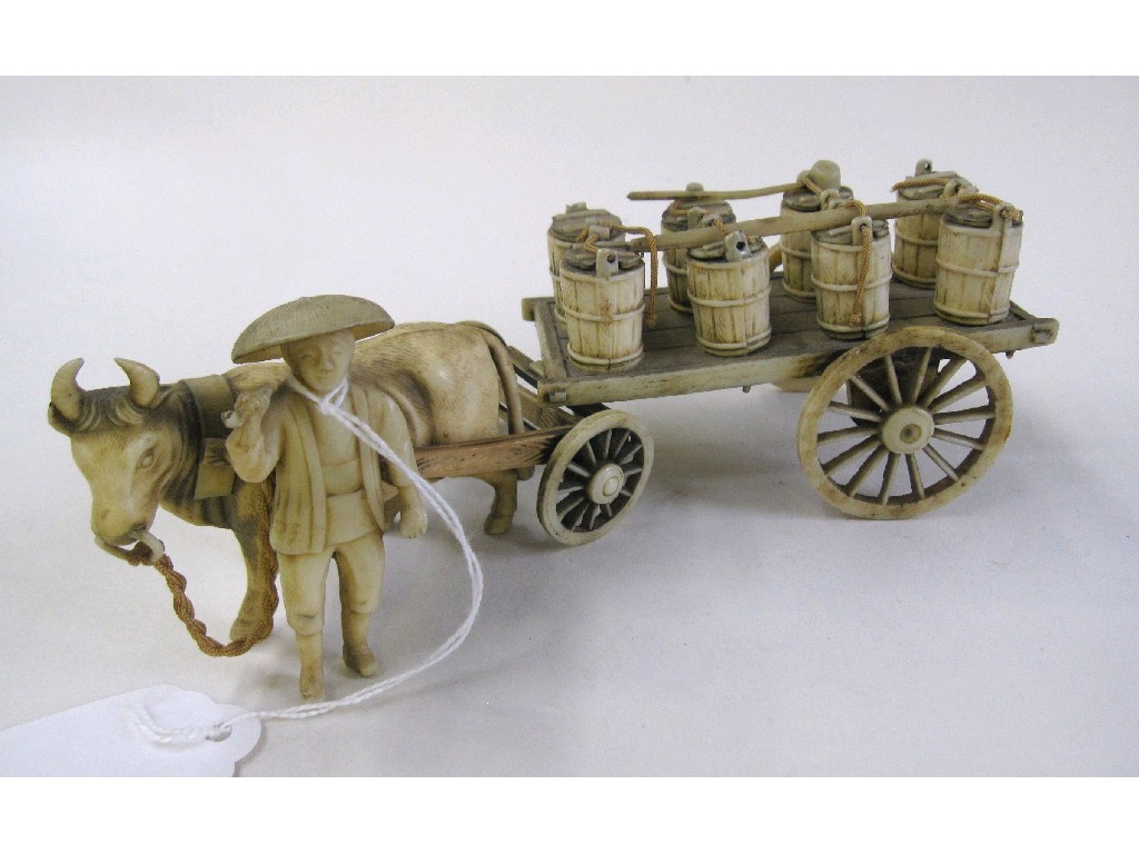 Appraisal: Japanese model of a bull and cart