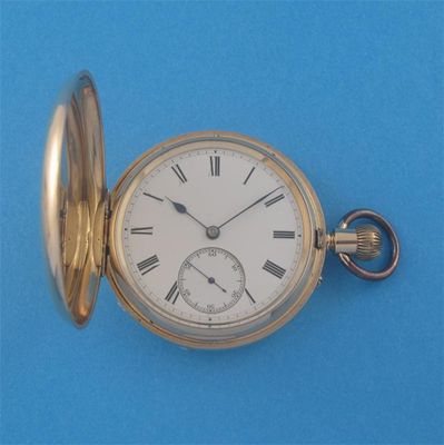 Appraisal: W Prickett Clerkenwell An ct gold hunter cased keyless lever