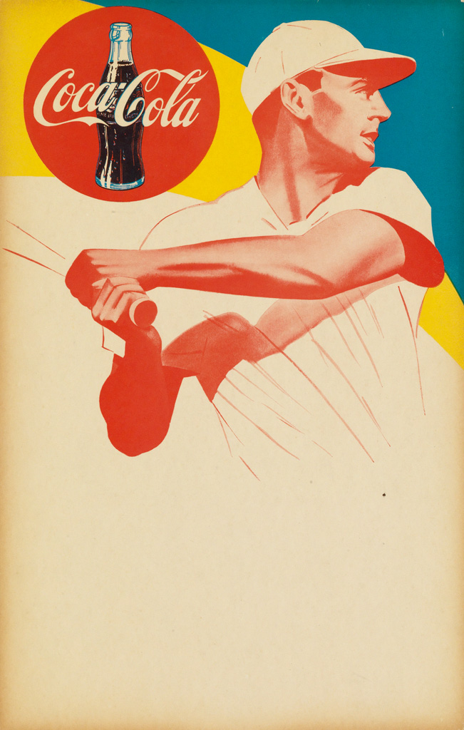 Appraisal: DESIGNER UNKNOWN COCA - COLA TED WILLIAMS Circa x inches