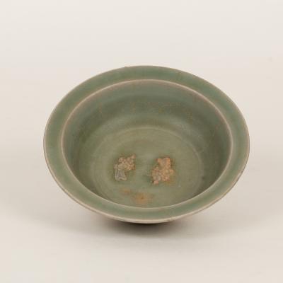 Appraisal: A Yuan celadon fish dish cm diameter