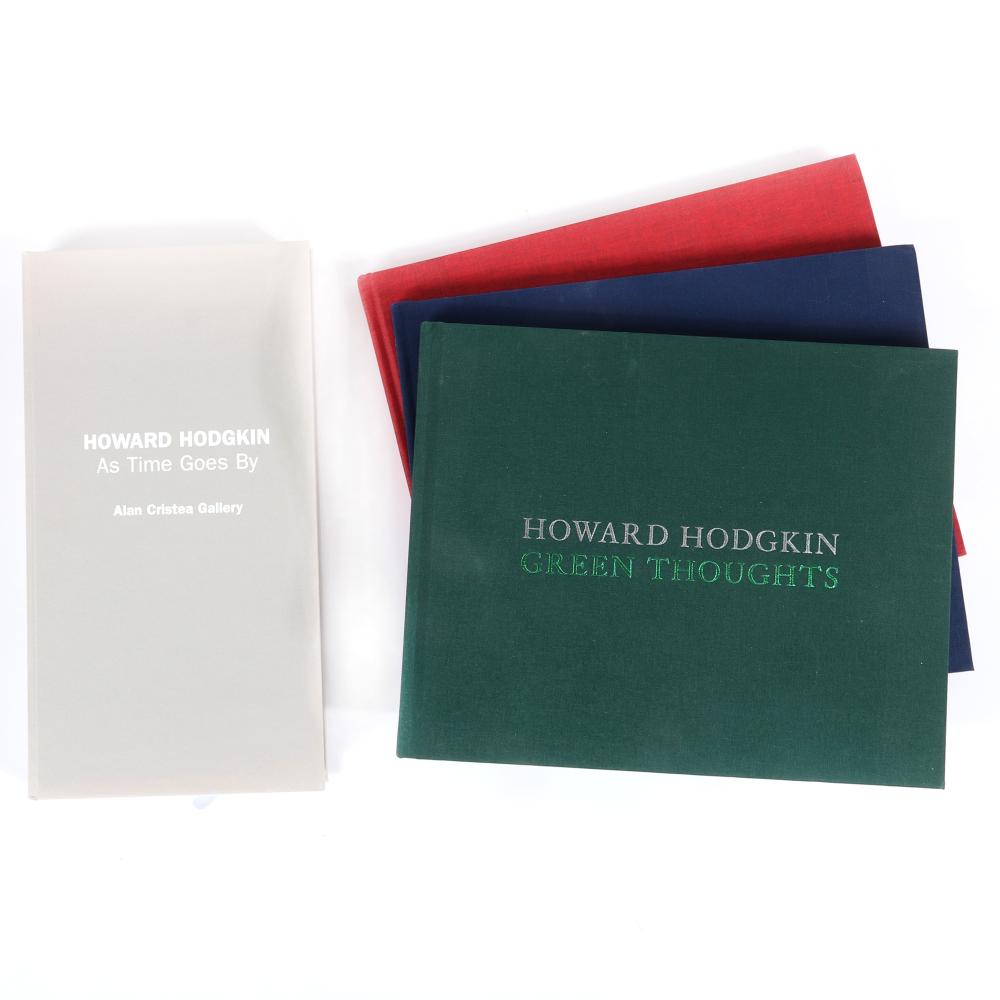 Appraisal: HOWARD HODGKIN EXHIBITION PUBLICATIONS FROM ALAN CRISTEA GALLERY LONDON THREE