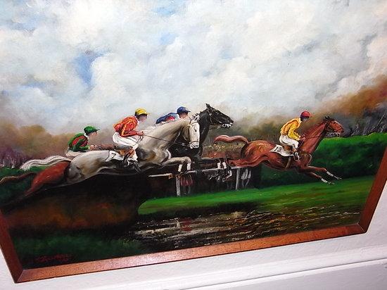 Appraisal: R R CLARIDGE th Century A Steeplechase race signed and