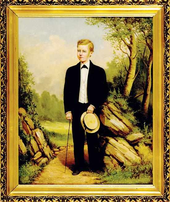 Appraisal: William Aiken Walker South Carolina - PORTRAIT OF BOY oil