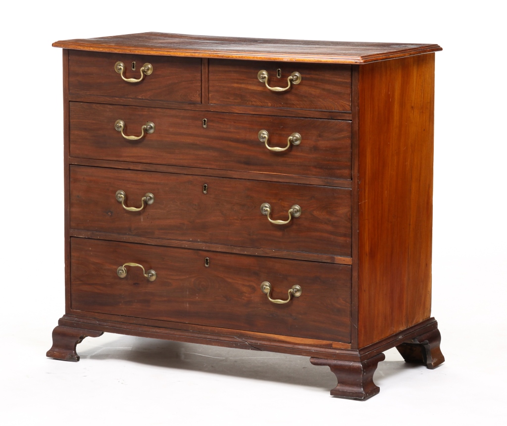 Appraisal: AMERICAN CHIPPENDALE CHEST Third quarter th century mahogany with pine