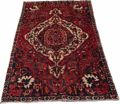 Appraisal: A Persian Baktiari Rug Apprx '- x '- Thick wool