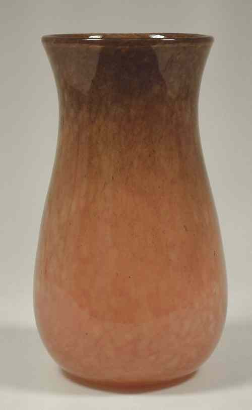 Appraisal: A Monart glass vase of waisted form and graduated orange