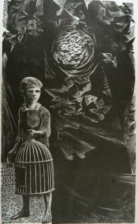 Appraisal: Lynd Ward wood engraving Lynd Ward American - - ''Caged