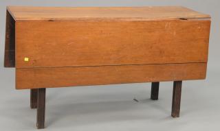 Appraisal: Chippendale drop leaf table with carved ends circa ht in