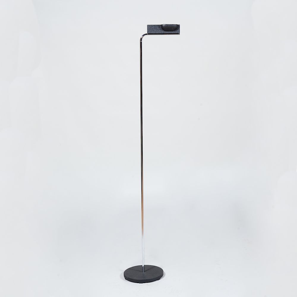 Appraisal: Ernesto Gismondi Chrome and Black Floor Lamp for Artemede x