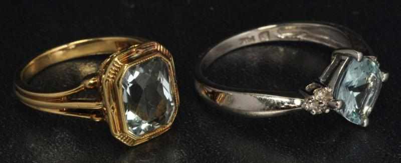 Appraisal: Lot of K Gold Rings Description Includes one in white