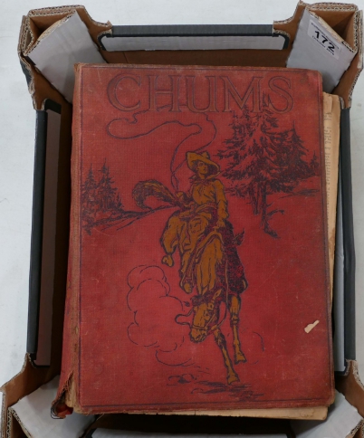 Appraisal: A interesting collection of old books including early postcard album