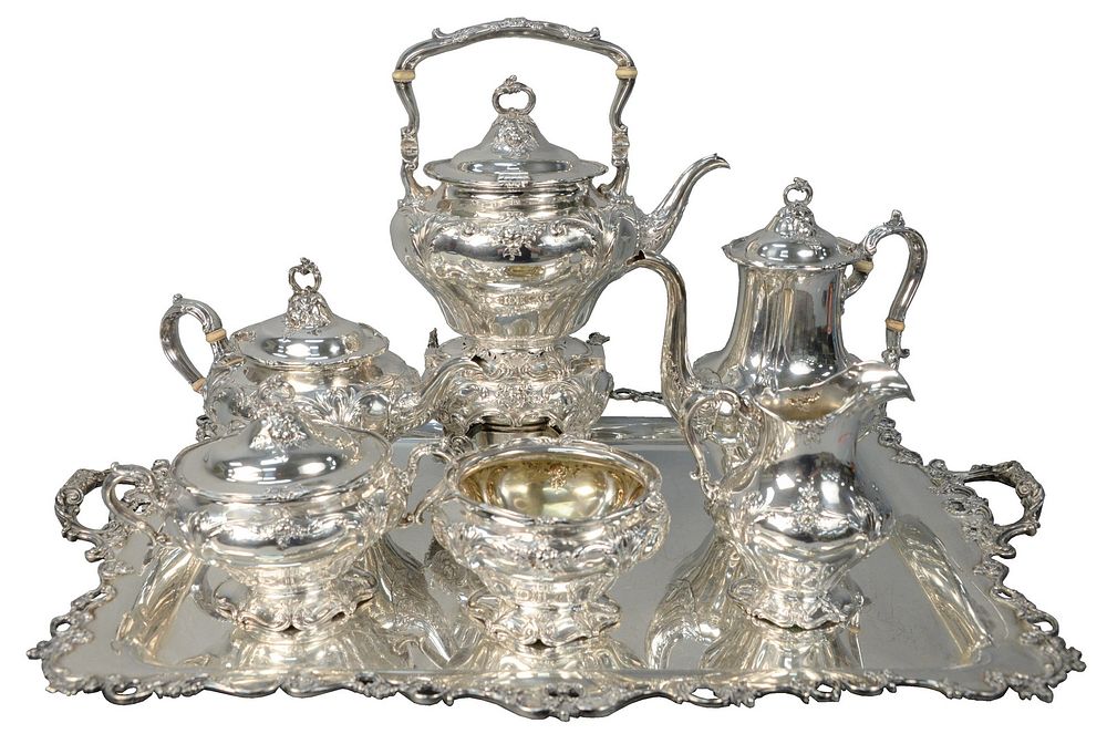 Appraisal: Seven Piece Gorham Sterling Silver Tea and Coffee Set having