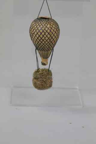 Appraisal: DRESDEN HOT AIR BALLOON WITH BASKET ORNAMENT Germany hot air