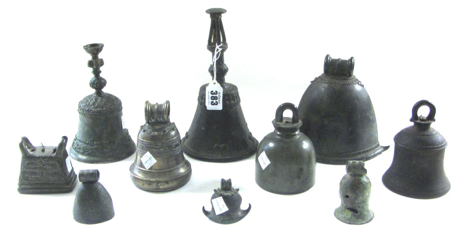 Appraisal: A group of ten Indian and South East Asian bronze