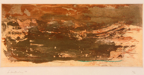 Appraisal: Helen Frankenthaler American b Earth Slice etching and aquatint on