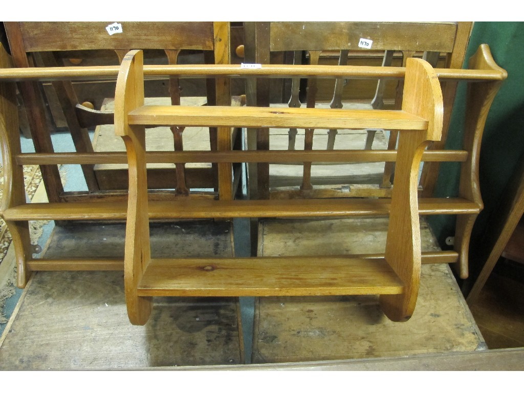 Appraisal: Ercol plate rack and another