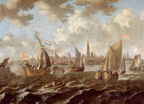 Appraisal: VELDE PETER VAN DE Antwerp after View of Antwerp with