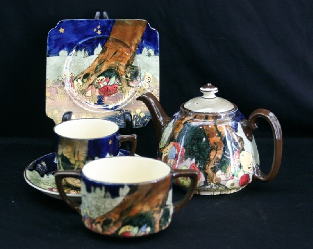 Appraisal: A Royal Doulton 'Gnome Series' part teaset comprising teapot and