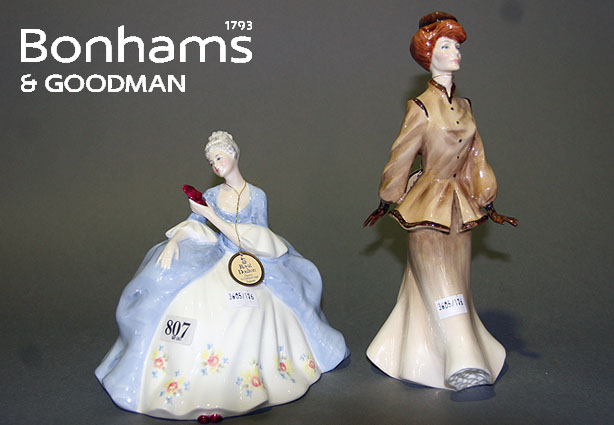 Appraisal: Two Royal Doulton figures of Kate Hannigan HN and Wistful