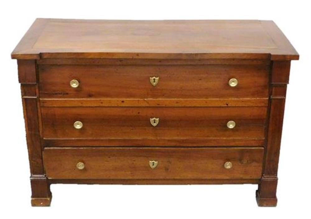 Appraisal: Continental Neoclassical design lift top chest early elements with alterations