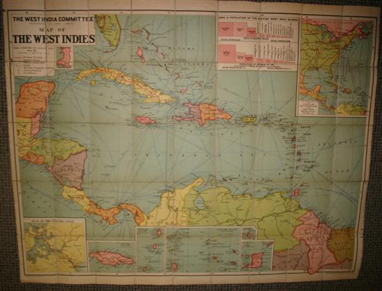 Appraisal: Carribean Maps The West India Committee Map Of The West