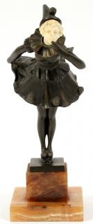 Appraisal: AUSTRIAN ART DECO BRONZE FIGURE AUSTRIAN ART DECO BRONZE FIGURE