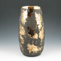 Appraisal: Westwood Ware vase in matte black with applied gold drip