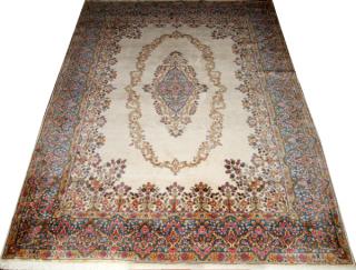 Appraisal: PERSIAN KERMAN WOOL CARPET W ' L ' Having an