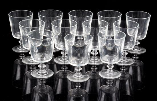 Appraisal: Sale Lot A Set of Twelve Steuben Port Glasses each