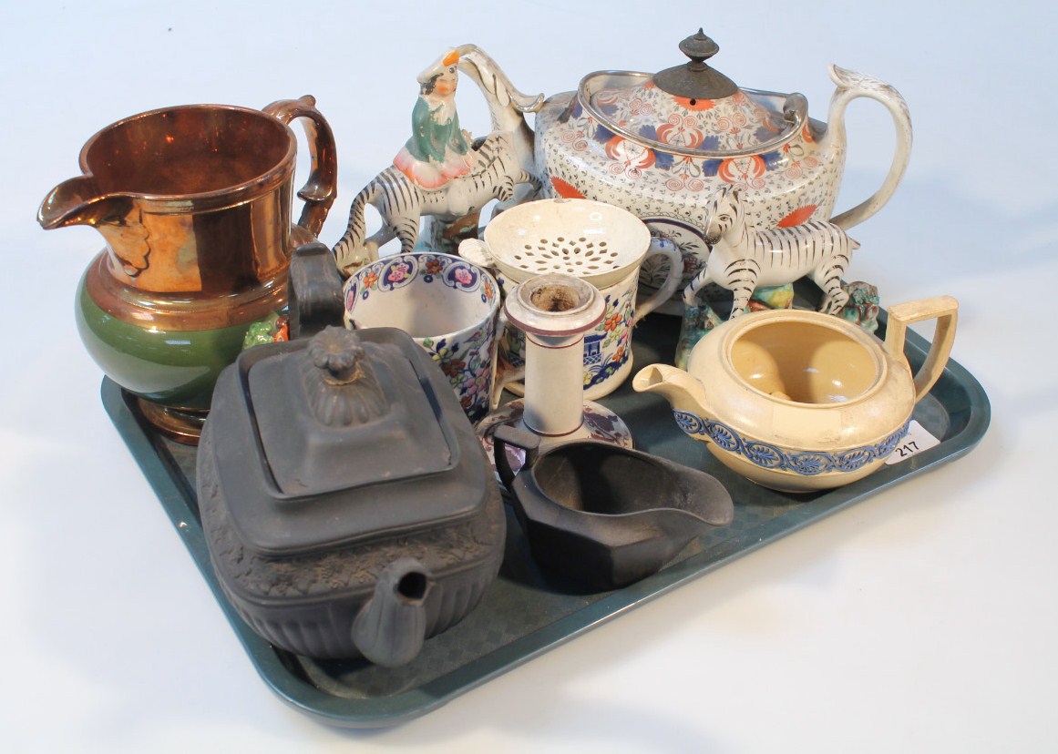 Appraisal: Various thC and later pottery porcelain etc to include a