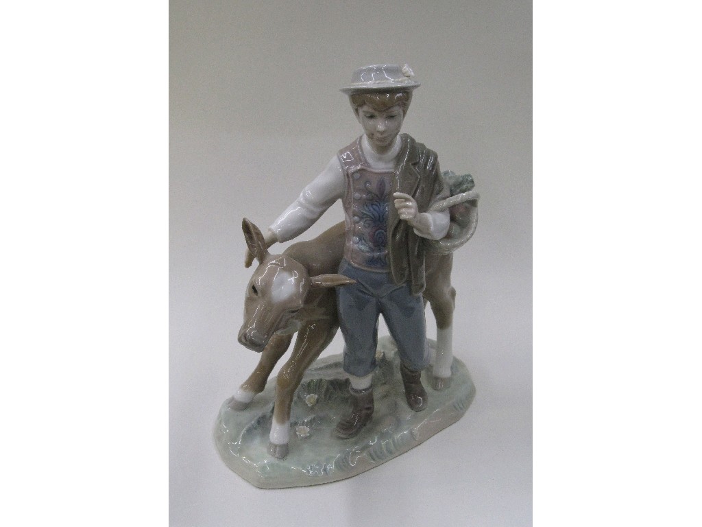 Appraisal: Lladro figure 'Herdsman' designed by Julio Fernandez retired