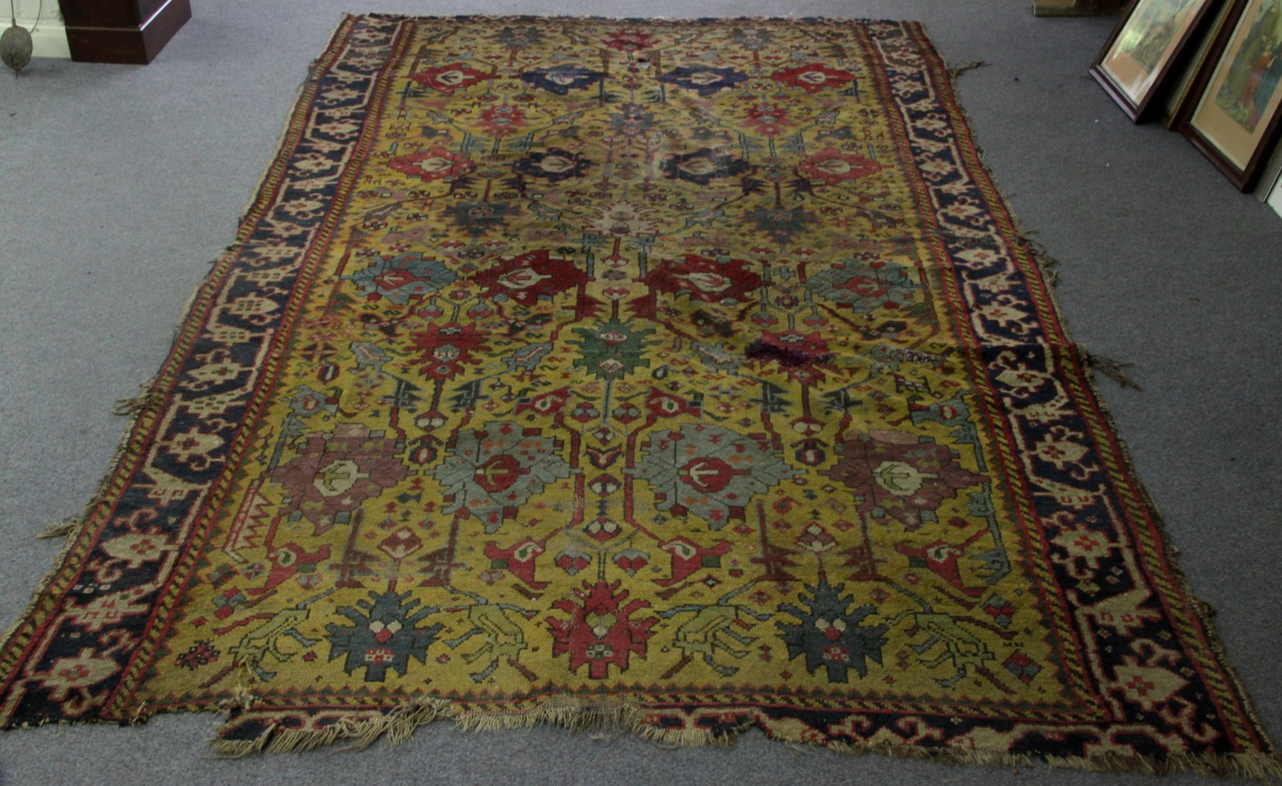 Appraisal: A South West Persian rug with geometric pattern to the