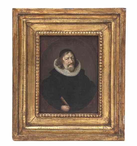 Appraisal: Artist Unknown Dutch th century Portrait of a Man oil