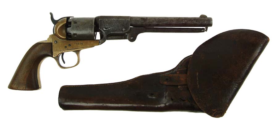 Appraisal: GRISWOLD CONFEDERATE REVOLVER HOLSTER SN is found on bbl housing