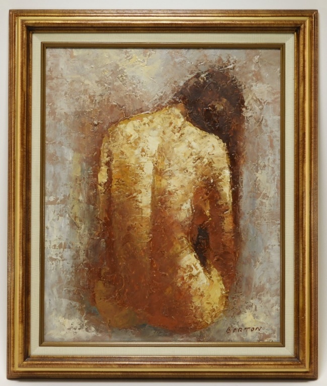 Appraisal: DONALD BARTON IMPRESSIONIST FEMALE NUDE PAINTING Massachusetts - Impressionist painting