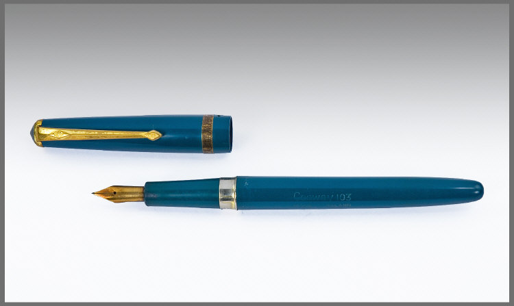 Appraisal: Conway Stewart Fountain Pen Green Barrel And Cap Gold Plated