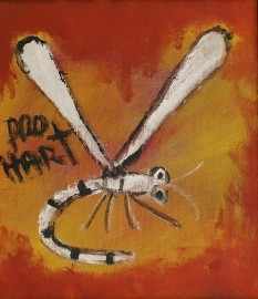 Appraisal: Pro Hart - Dragonfly circa early s oil on canvas