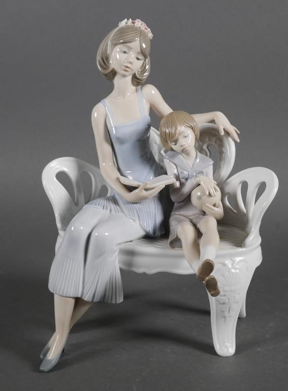 Appraisal: LLADRO Once Upon A Time figurine Porcelain sculpture measures approx