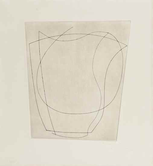 Appraisal: Ben Nicholson - Large Jug Small Mug L etching with