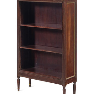 Appraisal: A Louis XVI Style Mahogany Bookcase Early th Century Height