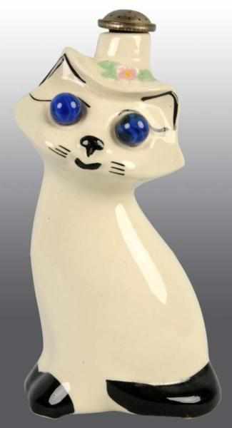 Appraisal: Cat with Blue Marble Eyes Ironing Sprinkler Description Condition Near