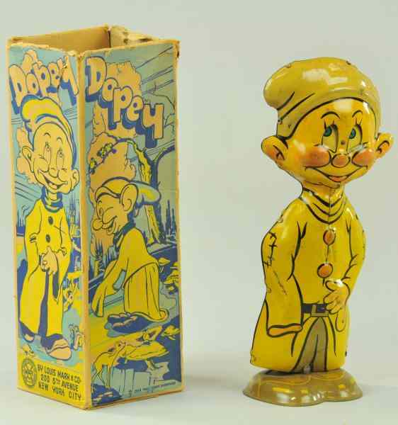 Appraisal: MARX DOPEY WALKER IN ORIGINAL BOX Litho tin wind-up toy