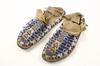 Appraisal: NATIVE AMERICAN BEADWORK - Central Plains Indian ca Moccasins with