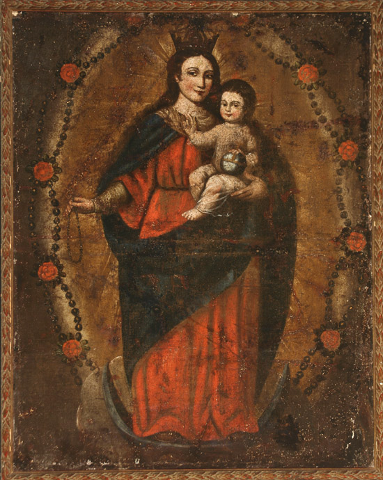 Appraisal: Mexican School th- th Century The Madonna and Child Unsigned