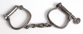 Appraisal: Ruben Craddock Sons Darby Militaria Handcuffs WW II era stamped