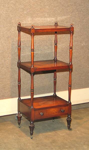 Appraisal: A William IV mahogany whatnot stand second quarter th century