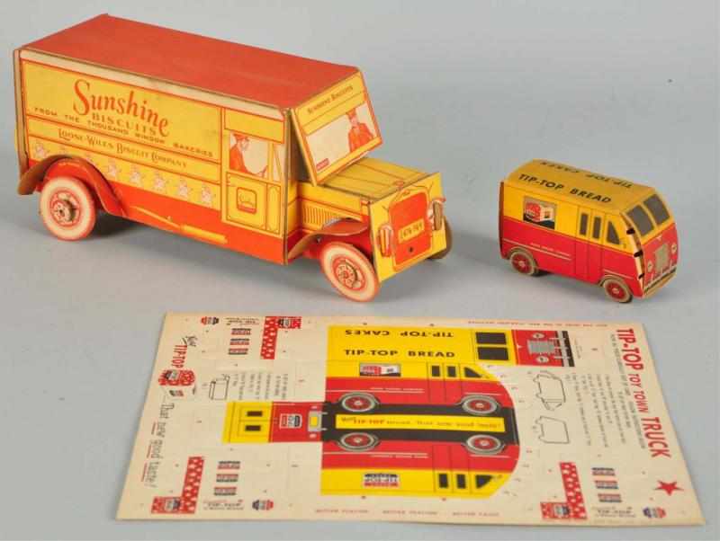 Appraisal: Lot of Cardboard Bread Trucks s to s Only light