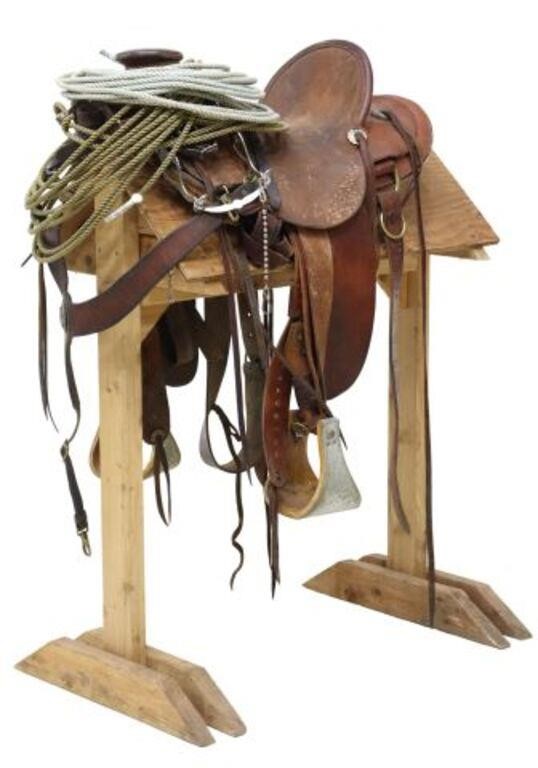 Appraisal: lot of Western saddle and accoutrements saddle by Buckaroo Junction