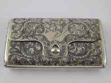 Appraisal: A finely decorated french silver and niello snuff tobacco box